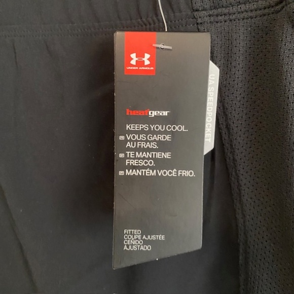 Under Armour Men Black Athletic Shorts Size M - Picture 5 of 5